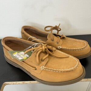 K-37 Goodfellow & Co. Size 8 Men's Bennett Tan Leather Boat Shoes